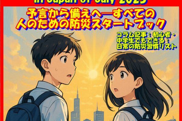 「2025年7月に日本で大災害」。その真偽に右往左往するよりも、「いかに賢く、そして具体的に備えるか」に焦点を当てた、まさに“今”求められる新しい防災の指南書